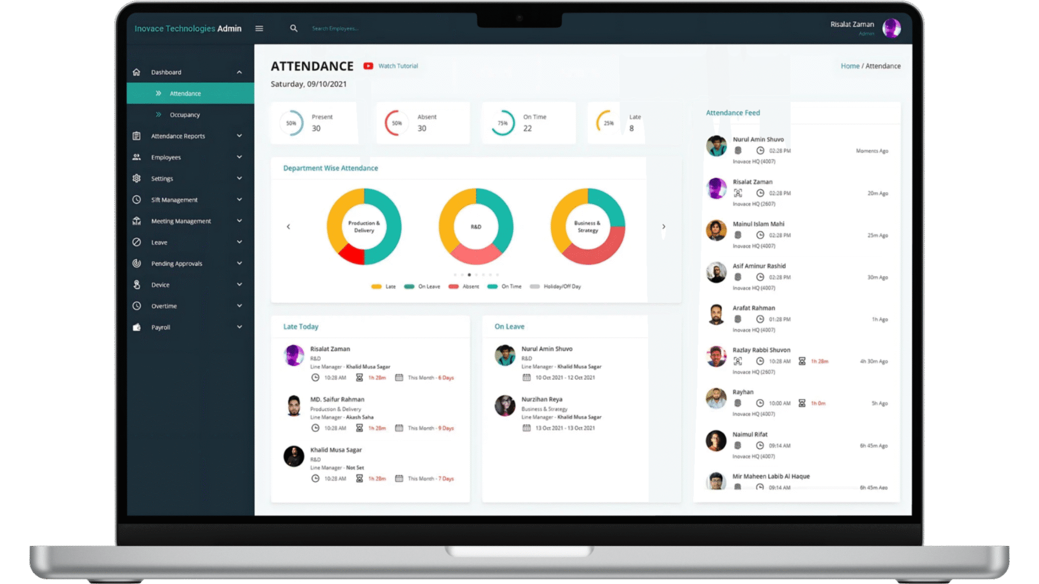 user friendly employee attendance software in bangladesh