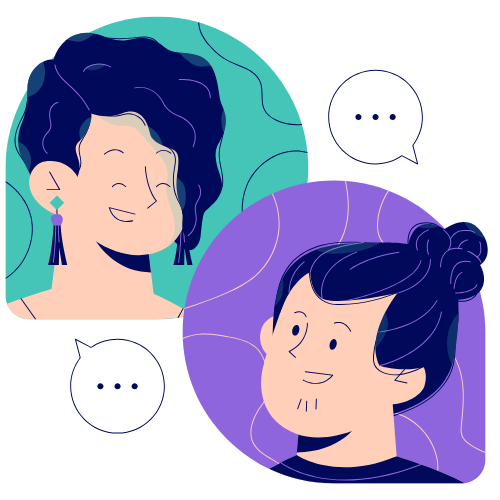 Two people communicating about Tipsoi referral program